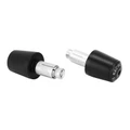 EMBOUT DE GUIDON MOTO POUR KTM 125 DUKE ALU ANODISE NOIR DIAM 13 ET 17 mm (PAIRE) -AVOC