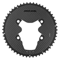 PLATEAU ROUTE 4BRA D.110 POUR SHIMANO DURA ACE R9200 MICHE 52DTS EXTERIEUR NOIR 12V. ALU, CARBONE 3K (poids 127 g) -X2 RD R92