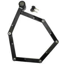 ANTIVOL VELO PLIABLE/PLIANT AXA NEWTON FL90K L 90 cm NOIR AVEC SUPPORT - SECURITE NIVEAU 8/15