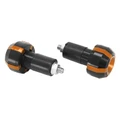 EMBOUT DE GUIDON REPLAY ROLLER NOIR/OR DIAM 17 mm (PAIRE)