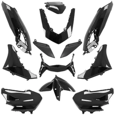 CARROSSERIE/CARENAGE MAXISCOOTER ADAPTABLE YAMAHA 125 N-MAX 2021> NOIR BRILLANT (KIT 12 PIECES) -P2R