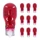 AMPOULE/LAMPE STANDARD 12V 10W CULOT W2,1x9,5d BULB T13 WEDGE ROUGE (COMPTEUR) (BOITE DE 10)  -P2R-