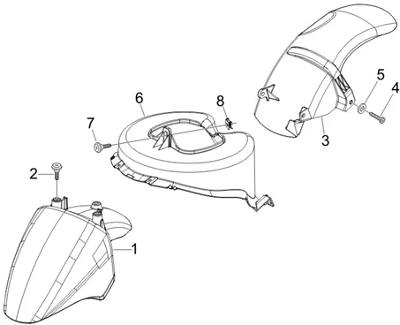 Logement roue - Garde boue