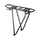PORTE BAGAGE VELO ARRIERE A TRINGLES RACKTIME ECO NOIR 28" COMPATIBLE SYSTEME RACKTIME -poids maxi 25kgs- AVEC PINCE RESSORT