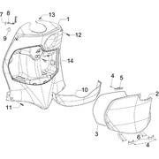 Coffre avant - Contre-tablier