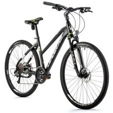 HYBRID BIKE 28" LEADER FOX TOSCANA 2023 "Lady" MATT BLACK- 9 Speed- Frame 16,5" - ( RIDER SIZE from 160 > 168 cm)