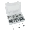 ECROU 6 PANS NYLSTOP/FREIN  M3 / M4 / M5 / M6 / M8 / M10 / M12  (ASSORTIMENT)  (BOITE DE 320 PIECES)  -P2R-