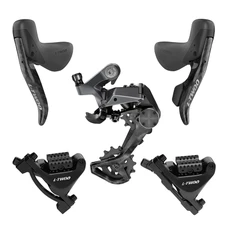 GROUPE / TRANSMISSION GRAVEL LTWOO 1x11V. GR9 SERIES DISQUE HYDRAULIQUE CARBONE NOIR (DERAILLEUR ARRIERE - LEVIERS / MANETTES AVEC ETRIERS AVANT ET ARRIERE) (VENDU EN BOITE) -HUILE MINERALE