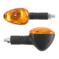 TURN SIGNAL (UNIVERSAL) REPLAY PYRAMID - ORANGE/BLACK -SHORT -CEE APPROVED- (PAIR) (L 93mm / H 35mm / Wd 51mm)