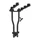 BICYCLE RACK- PERUZZO AREZZO RECLINABLE FOR 3 BIKES (ON TOW BAR) (MAX LOAD 45Kgs)