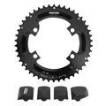 CHAINRING FOR ROAD BIKE - Ø 110 - 4 ARMS For SHIMANO ULTEGRA R8000 / R8050 MICHE 46 Teeth External Black 11 Speed.