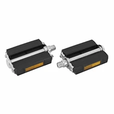 FLAT PEDAL FOR URBAN BIKE- MARWI UNION BLACK 685H - STEEL BODY/RESIN CAGE - THREAD 9/16" (PAIR)