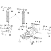 Suspension arrière - Amortisseur/s 