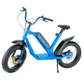 DRAISIENNE ELECTRIQUE RMS E-DRAIS MAX BLEU CIEL RAL 5015 MOTEUR 350 W HOMOLOGUE NF EN 14764 (GARDE-BOUE EN OPTION) (DIM 1,65 x 0,83 x 1,18M) -MADE IN FRANCE