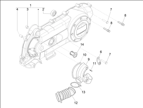 Couvercle carter - Refoidissement carter