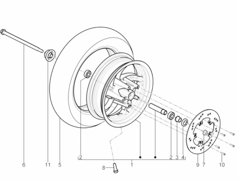 Roue avant