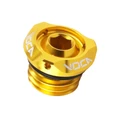 BOUCHON D'HUILE 50 A BOITE VOCA EVO V2 MINARELLI 50 AM6/RIEJU 50 MRT, SMX/YAMAHA 50 TZR, DTR/PEUGEOT 50 XPS, XR6/BETA 50 RR/SHERCO 50 SM-R, SE-R ALU CNC OR