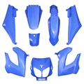 CARROSSERIE/CARENAGE 50 A BOITE ADAPTABLE DERBI 50 SENDA 2000>2010 BLEU BRILLANT (KIT 8 PIECES) -P2R