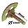 AXE/PIGNON DE KICK SCOOT ADAPTABLE CPI 50 OLIVER 2003>/KEEWAY 50 MATRIX 2006/MALAGUTI 50 F12 2007> (DIAM 15mm, L 80mm, 32 CANNELURES, ENTRAXE 47mm)  -P2R-