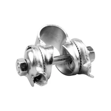 SADDLE RAIL/CLAMP - VELOX SILVER 22,2 mm