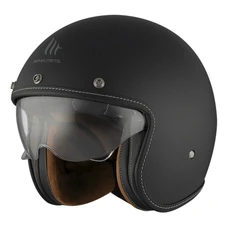 CASQUE JET MT LE MANS 2 SV A1 UNI NOIR MAT    XS  SIMPLE ECRAN TRANSPARENT (ECE 22.06)