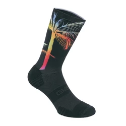 CHAUSSETTES/SOCQUETTES ETE GIST PALM NOIR ET DECO 40/43 - HAUTEUR 22CM (PAIRE) -5868