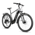VELO ELECTRIQUE/VAE CITY 28 LEADER FOX BARNET HOMME GRIS 9V MOTEUR CENTRAL BAFANG M510 36V 95Nm BATTERIE 20Ah (19'' - h48cm - TAILLE L - POUR ADULTE DE 178cm à 185cm)