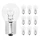 AMPOULE/LAMPE STANDARD 12V 18 W CULOT BA15s BLANCHE (CLIGNOTANT) (BOITE DE 10)  -FLOSSER-