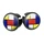 HANDLEBAR END PLUG- FOR ROAD BIKE- VELOX DOMING "MONDRIAN" (SOLD PER 2 ON CARD)