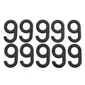 LICENSE PLATE NUMBER FOR MOTORBIKE/SCOOT - 45 mm ALU - TIFLEX - 9 - (SOLD PER 10)