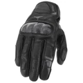 GANTS ALL SEASON ADX DAYTONA CUIR NOIR AVEC COQUE CARBONE T 9 (M) (HOMOLOGUE EN 13594:2015)