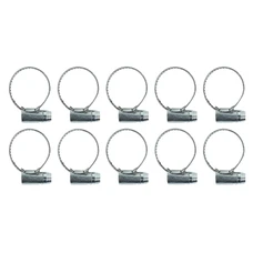 COLLIER DE SERRAGE METAL AJOURE 9 A 14mm (SACHET DE 10 PIECES) LARGEUR 5mm -SELECTION P2R
