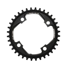 CHAINRING FOR MTB- Ø104 - 4arms-FOR SINGLE- 36T. Ø104 BLACK -ALUMINIUM- 7075 STRONGLIGHT . X01 11 Speed- Thickness 5 mm