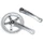 CHAINSET FOR ROAD BIKE- STRONGLIGHT 9/10 Speed IMPACT -SILVER- 145mm 42-34 (TAPERED SQUARE 107mm)