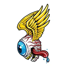 STICKER LETHAL THREAT MINI MOTOR MONSTER EYEBALL (60x80mm)