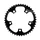 PLATEAU ROUTE 5BRA D.110 TA ZEPHYR 42DTS INTERIEUR NOIR ALU 7075 TYPE SHIMANO 9/10V.