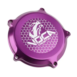COUVERCLE EMBRAYAGE 50 A BOITE VOCA RACING POUR MINARELLI 50 AM6 / RIEJU 50 MRT / BETA 50 RR / SHERCO 50 SM-R, SE-R ALU CNC VIOLET