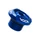 BOUCHON D'HUILE SCOOT VOCA RACING POUR MBK 50 BOOSTER, STUNT, NITRO, OVETTO/YAMAHA 50 BWS, SLIDER, AEROX, NEOS ALU CNC BLEU (M14x1,50)