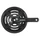 PEDALIER VTT SHIMANO 6/7/8V. NOIR TOURNEY 170mm 48-38-28 (BOITIER 123mm)