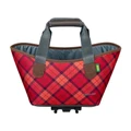 SINGLE BAG FOR BICYCLE-REAR- RACKTIME AGNETHA RED - On rear luggage rack (L 34cm x L 26cm x h 37cm) - COMPATIBLE RACKTIME SNAP-IT SYSTEM.
