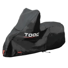 HOUSSE/BACHE DE PROTECTION MOTO TAAC SUPER HYDROSCUD OXFORD 300D POLYESTER ETANCHE/WATERPROOF 5000mm TAILLE   S NOIR (186x86x124cm) (SANGLE ANTI-FLOTTEMENT/OEILLET ANTIVOL)