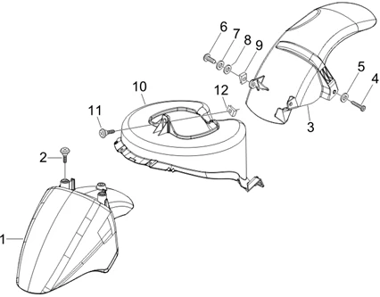 Logement roue - Garde boue