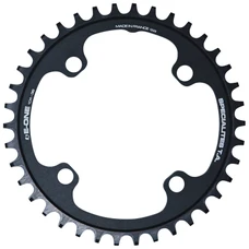CHAINRING FOR E-BIKE - SINGLE 38teeth Ø104 BLACK TA E-ONE 4 ARMS ALU 7075 FOR BOSCH / BROSE / YAMAHA / GIANT / SHIMANO E-STEPS TA E-ONE