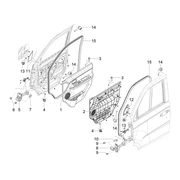 Composants des portes avant