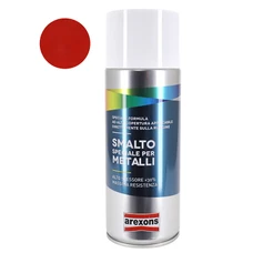 BOMBE DE PEINTURE AREXONS SMALTO SPECIAL METAL BRILLANT ROUGE TRAFIC RAL 3020 AEROSOL 400 ml (3815)