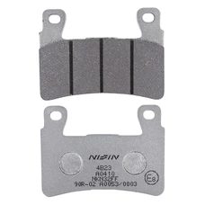 PLAQUETTE DE FREIN NISSIN POUR DUCATI 944 ST2 1997>2001 AR / HONDA 600 CBR F 1999>2007 AV, 900 CBR RR FIREBLADE 1998>2003 AV / KAWASAKI 636 ZX-6R NINJA 2013> AV  (A0410) (SEMI METAL)  -ECE R90-