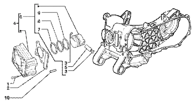 Ensemble cylindre-piston-axe de piston