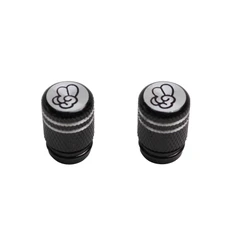 BOUCHON DE VALVE VICMA TO COOL MOLETE NOIR (PAIRE)