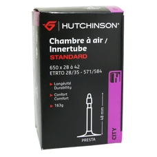 CHAMBRE A AIR VELO 650 x 35B 28-42 HUTCHINSON VALVE PRESTA 48mm 163g