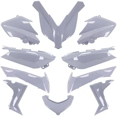 CARROSSERIE/CARENAGE MAXISCOOTER ADAPTABLE YAMAHA 125-250-400 XMAX 2014>2017 GRIS NARDO (KIT 10 PIECES) -P2R